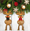 Christmas Personalized Ornament Handmade REINDEER Wooden Holiday Tree Decoration Gift Crafters Delight {{ JAMsCraftCloset }}