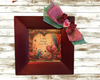 Dollar Tree Red Square Plastic Charger Plate Wall Art I WILL ALWAYS LOVE YOU Valentine's Day Holiday Decor Handmade Gift Idea Crafters Delight {{ JAMsCraftCloset }}