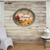 Galvanized Metal Round TRAY Farmhouse Country Coffee Bar Wall Art GOOD MORNING Handmade Gift Idea  - JAMsCraftCloset