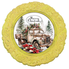 ROUND Digital Graphic Design  MERRY CHRISTMAS OLD TRUCK - CHRISTMAS DESIGN PNG-JPEG-PDF-SVG-Decoupage-Sublimation Design Graphic Country Farmhouse Home Decor HOLIDAY Decor Gift Crafters Delight - JAMsCraftCloset