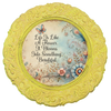 ROUND Digital Graphic Design LIFE IS LIKE A FLOWER Floral Wedding Gift First Home Sublimation Decoupage PNG SVG Country Farmhouse Home Decor Wall Art Shelf Sitter Gift Crafters Delight - JAMsCraftCloset
