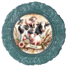 ROUND Digital Graphic Design FARM LIFE - COW PIGS BIRD Floral Wedding Gift First Home Sublimation Decoupage PNG SVG Country Farmhouse Home Kitchen Decor Wall Art Shelf Sitter Gift Crafters Delight - JAMsCraftCloset
