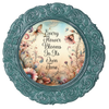 ROUND Digital Graphic Design EVERY FLOWER BLOOMS AT ITS OWN TIME Floral Wedding Gift First Home Sublimation Decoupage PNG SVG Country Farmhouse Home Decor Wall Art Shelf Sitter Gift Crafters Delight - JAMsCraftCloset