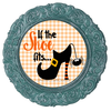 ROUND DIGITAL Graphic Design IF THE SHOE FITS Halloween Sublimation PNG SVG Country Farmhouse Home Decor Sign Shelf Sitter Wall Art Decor Wreath Design Gift Crafters Delight - JAMsCraftCloset