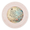 ROUND Digital Graphic Design LIFE IS LIKE A FLOWER Floral Wedding Gift First Home Sublimation Decoupage PNG SVG Country Farmhouse Home Decor Wall Art Shelf Sitter Gift Crafters Delight - JAMsCraftCloset