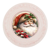 ROUND Digital Graphic Design  SANTA FACE HOLLY POINSETTIAS - CHRISTMAS DESIGN PNG-JPEG-PDF-SVG-Decoupage-Sublimation Design Graphic Country Farmhouse Home Decor HOLIDAY Decor Gift Crafters Delight - JAMsCraftCloset