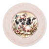 ROUND Digital Graphic Design FARM LIFE - COW PIGS BIRD Floral Wedding Gift First Home Sublimation Decoupage PNG SVG Country Farmhouse Home Kitchen Decor Wall Art Shelf Sitter Gift Crafters Delight - JAMsCraftCloset
