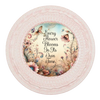 ROUND Digital Graphic Design EVERY FLOWER BLOOMS AT ITS OWN TIME Floral Wedding Gift First Home Sublimation Decoupage PNG SVG Country Farmhouse Home Decor Wall Art Shelf Sitter Gift Crafters Delight - JAMsCraftCloset