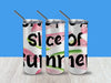 TUMBLER Full Wrap Sublimation Digital Graphic Design Download GIVE ME A SLICE OF SUMMER SVG-PNG Kitchen Patio Porch Decor Gift Picnic Crafters Delight {{ JAMsCraftCloset }}