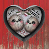 Valentine Heart-Shaped Tin Wall Art Handmade Hand Painted Love Saying - TO ME YOU ARE PERFECT Holiday Decoration Gift Idea Crafters Delight {{ JAMsCraftCloset }}