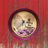Cake Pan Round Purple WISHING YOU HAPPINESS Butterfly LOVE Wall Art Handmade Hand Painted Repurposed Upcycled Wedding Wedding Gift Idea - JAMsCraftCloset