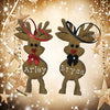 Christmas Personalized Ornament Handmade REINDEER Wooden Holiday Tree Decoration Gift Crafters Delight {{ JAMsCraftCloset }}