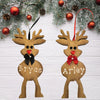 Christmas Personalized Ornament Handmade REINDEER Wooden Holiday Tree Decoration Gift Crafters Delight {{ JAMsCraftCloset }}