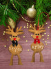 Christmas Personalized Ornament Handmade REINDEER Wooden Holiday Tree Decoration Gift Crafters Delight {{ JAMsCraftCloset }}