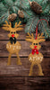 Christmas Personalized Ornament Handmade REINDEER Wooden Holiday Tree Decoration Gift Crafters Delight {{ JAMsCraftCloset }}