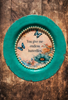 PLATE CHARGER TEAL AQUA PLASTIC ROUND DECOUPAGED Upcycled Repurposed Wall Art or Shelf Sitter YOU GIVE ME ENDLESS BUTTERFLIES Home Decor Wall Art Gift WEDDING - JAMsCraftCloset