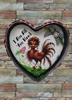 Valentine Heart-Shaped Tin Wall Art Handmade Hand Painted Love Saying - I AM ALL YOU NEED Holiday Decoration Gift Idea Crafters Delight {{ JAMsCraftCloset }}