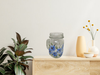 Mugs Mason Jar Drinking Jar Hand Painted Floral Aqua Yellow Purple Pink Blue Golden Harvest Unique Gift Idea {{ JAMsCraftCloset }}