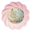 ROUND Digital Graphic Design LIFE IS LIKE A FLOWER Floral Wedding Gift First Home Sublimation Decoupage PNG SVG Country Farmhouse Home Decor Wall Art Shelf Sitter Gift Crafters Delight - JAMsCraftCloset
