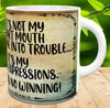 MUG Coffee Full Wrap Sublimation Funny Digital Graphic Design Download SMART MOUTH - FACIAL EXPRESSIONS SVG-PNG Crafters Delight {{ JAMsCraftCloset }}