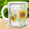 MUG Coffee Full Wrap Sublimation Digital Graphic Design Download SUNFLOWER 1 SVG-PNG Crafters Delight {{ JAMsCraftCloset }}