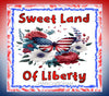 TUMBLER Full Wrap Sublimation Digital Graphic Design PATRIOTIC DESIGNS FROM BUNDLE 3 Download SWEET LAND OF LIBERTY SVG-PNG Patio Porch Decor Gift Picnic Crafters Delight {{ JAMsCraftCloset }}
