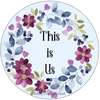 ROUND Digital Graphic Design THIS IS US Sublimation PNG SVG Lake House Sign Farmhouse Country Home Cabin LOVE Wall Art Wreath Design Gift Crafters Delight HAPPY CRAFTING {{ JAMsCraftCloset }}