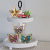 3-D BUTTERFLY Chunky Wooden Hand Painted Handmade Decoration Home Decor Kitchen Decor Gift Idea Unique One of a Kind {{ JAMsCraftCloset }}