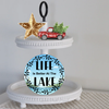 ROUND Digital Graphic Design LIFE IS BETTER AT THE LAKE Sublimation PNG SVG Lake House Sign Farmhouse Country Home Cabin Workshop Man Cave Wall Art Wreath Design Gift Crafters Delight HAPPY CRAFTING {{ JAMsCraftCloset }}