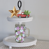 Mugs Mason Jar Hand Painted HAPPY DOTS Green Blue Lilac Drinkware Barware Kitchen Decor Summer Gift Idea Unique One of a Kind {{ JAMsCraftCloset }}