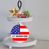 ROUND Digital Graphic Design LET FREEDOM RING Sublimation PNG SVG Lake House Sign Farmhouse Country Home Cabin Workshop Man Cave PATRIOTIC Wall Art Wreath Design Gift Crafters Delight HAPPY CRAFTING {{ JAMsCraftCloset }}