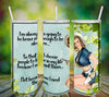TUMBLER Full Wrap Sublimation Digital Graphic Design Download BE BRAVE ENOUGH TO BE ALONE SVG-PNG Faith Kitchen Patio Porch Decor Gift Picnic Crafters Delight {{ JAMsCraftCloset }}