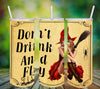 TUMBLER Full Wrap Sublimation Digital Graphic Design Download DON'T DRINK AND FLY SVG-PNG Faith Kitchen Patio Porch Decor Gift HALLOWEEN Crafters Delight {{ JAMsCraftCloset }}