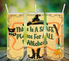 TUMBLER Full Wrap Sublimation Digital Graphic Design Download THIS IS A SAFE PLACE FOR ALL WITCHES SVG-PNG Faith Kitchen Patio Porch Decor Gift HALLOWEEN Crafters Delight {{ JAMsCraftCloset }}