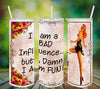 TUMBLER Full Wrap Sublimation Digital Graphic Design Download I AM A BAD INFLUENCE SVG-PNG Faith Kitchen Patio Porch Decor Gift Picnic Crafters Delight {{ JAMsCraftCloset }}