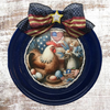 ROUND Digital Graphic Design FOURTH OF JULY HEN Sublimation PNG SVG Lake House Sign Farmhouse Country Home Cabin KITCHEN Wall Art Decor Wreath Design Gift Crafters Delight HAPPY CRAFTING {{ JAMsCraftCloset }}