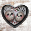 Valentine Heart-Shaped Tin Wall Art Handmade Hand Painted Love Saying - TO ME YOU ARE PERFECT Holiday Decoration Gift Idea Crafters Delight {{ JAMsCraftCloset }}