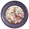 ROUND Digital Graphic Design EASTER BUNNY PINK BOW Sublimation PNG SVG Country Farmhouse Home Decor Sign Holiday Decor Wall Art Decor Wreath Design Gift Crafters Delight - JAMsCraftCloset