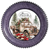 ROUND Digital Graphic Design  MERRY CHRISTMAS OLD TRUCK - CHRISTMAS DESIGN PNG-JPEG-PDF-SVG-Decoupage-Sublimation Design Graphic Country Farmhouse Home Decor HOLIDAY Decor Gift Crafters Delight - JAMsCraftCloset