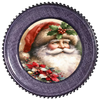 ROUND Digital Graphic Design  SANTA FACE HOLLY POINSETTIAS - CHRISTMAS DESIGN PNG-JPEG-PDF-SVG-Decoupage-Sublimation Design Graphic Country Farmhouse Home Decor HOLIDAY Decor Gift Crafters Delight - JAMsCraftCloset