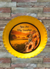 Vintage Fluted Pie Pan Yellow YOU ARE MY SUNSHINE Farmhouse Country Scene Wall Art Handmade Hand Painted Repurposed Upcycled Gift Idea Crafters Delight - JAMsCraftCloset
