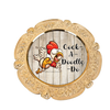 ROUND Digital Graphic Design COCK-A-DOODLE-DO 3 Sublimation PNG SVG Lake House Sign Farmhouse Country Home Cabin KITCHEN Wall Art Decor Wreath Design Charger Plates Gift Idea Crafters Delight HAPPY CRAFTING {{ JAMsCraftCloset }}