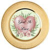 ROUND DIGITAL Graphic Design GOD IS LOVE Sublimation PNG SVG Country Farmhouse Home Decor Sign Shelf Sitter Wall Art Decor Wreath FAITH Design Gift Crafters Delight - JAMsCraftCloset
