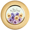 ROUND Digital Graphic Design HAVE A BEAUTIFUL DAY Purple Yellow Floral Wedding Gift First Home Sublimation Decoupage PNG SVG Country Farmhouse Home Decor Wall Art Shelf Sitter Gift Crafters Delight - JAMsCraftCloset
