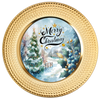 ROUND Digital Graphic Design  WINTER BLUE SCENE- MERRY CHRISTMAS - CHRISTMAS DESIGN PNG-JPEG-PDF-SVG-Decoupage-Sublimation Design Graphic Country Farmhouse Home Decor HOLIDAY Decor Gift Crafters Delight - JAMsCraftCloset