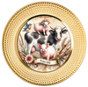 ROUND Digital Graphic Design FARM LIFE - COW PIGS BIRD Floral Wedding Gift First Home Sublimation Decoupage PNG SVG Country Farmhouse Home Kitchen Decor Wall Art Shelf Sitter Gift Crafters Delight - JAMsCraftCloset
