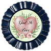 ROUND DIGITAL Graphic Design GOD IS LOVE Sublimation PNG SVG Country Farmhouse Home Decor Sign Shelf Sitter Wall Art Decor Wreath FAITH Design Gift Crafters Delight - JAMsCraftCloset