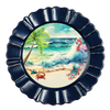 ROUND Digital Graphic Design BEACH SCENE 3 Sublimation PNG SVG Beach House Sign KITCHEN Wall Art Decor Wreath Design Gift Crafters Delight HAPPY CRAFTING {{ JAMsCraftCloset }}