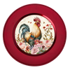 ROUND Digital Graphic Design ROOSTER WITH PINK ROSES Sublimation PNG SVG Lake House Sign Farmhouse Country Home Cabin KITCHEN Wall Art Decor Wreath Design Gift Crafters Delight HAPPY CRAFTING {{ JAMsCraftCloset }}