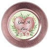 ROUND DIGITAL Graphic Design GOD IS LOVE Sublimation PNG SVG Country Farmhouse Home Decor Sign Shelf Sitter Wall Art Decor Wreath FAITH Design Gift Crafters Delight - JAMsCraftCloset
